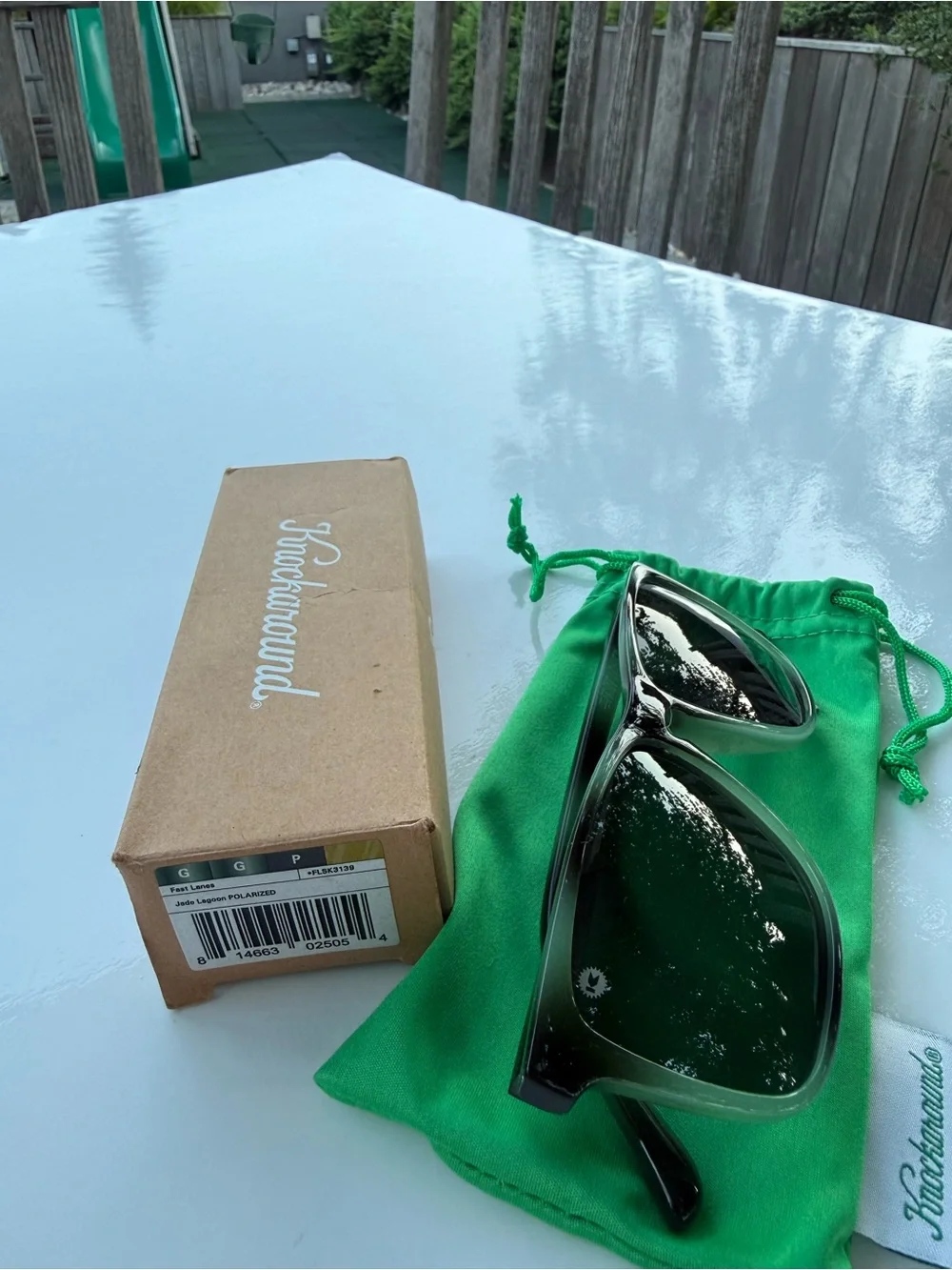 Knockaround Fast Lanes sunglasses in Jade Lagoon